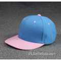 Sombreros snapback de borde plano